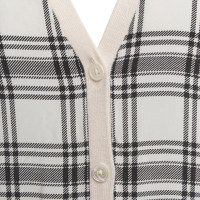 Equipment Cardigan with check pattern