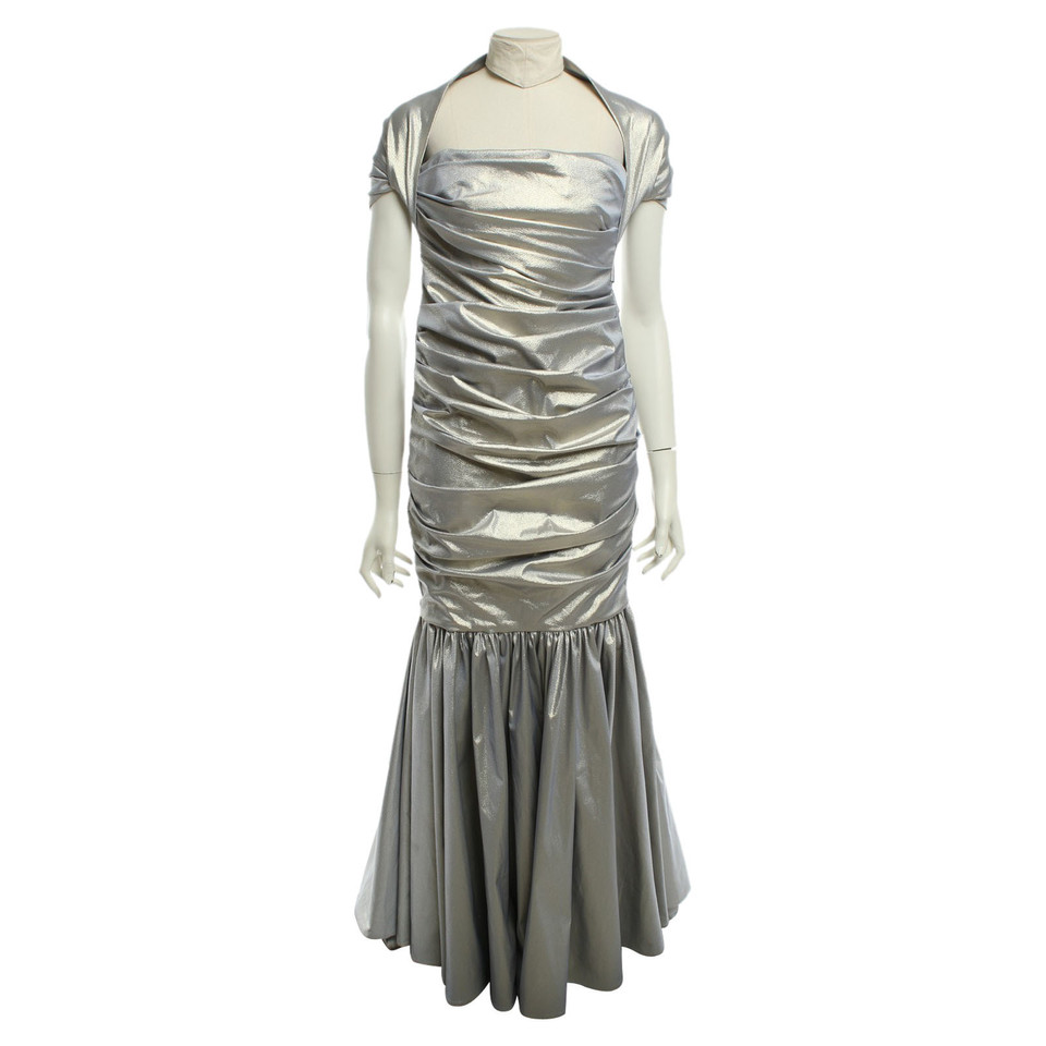 Talbot Runhof Dress in Silvery