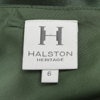 Halston Heritage One-Shoulder-Kleid in Grün