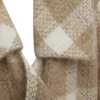 Andere merken Designers Remix - wollen jas met een plaid patroon in crème / beige