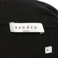 Sandro Open sweater in black