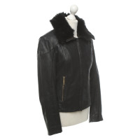 Ted Baker Jacket/Coat Leather in Black