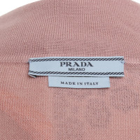 Prada Pink cardigan with silk cloth