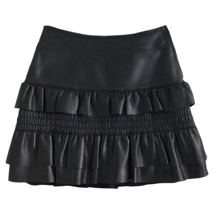 Maje Skirt Leather in Black