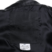 Richmond Leren jas in zwart