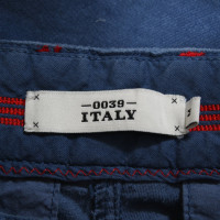 0039 Italy Paio di Pantaloni in Cotone in Blu