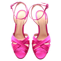 Gianvito Rossi Sandalen aus Leder in Rosa / Pink