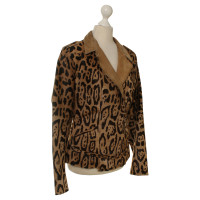 Jitrois Calfskin jacket with Leopard print