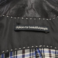 Drykorn Jacket/Coat Leather in Brown