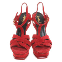 Yves Saint Laurent Sandals in red