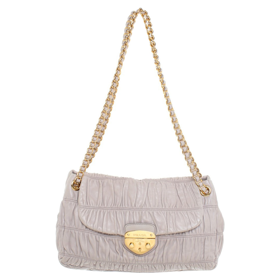 Prada Bag di spalla in Taupe