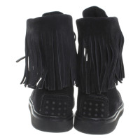 Car Shoe Black leather boot