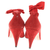 Pollini Suede pumps in rood