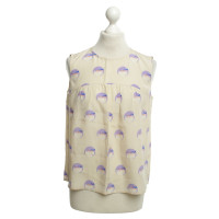 Louis Vuitton  Zijden blouse met patronen