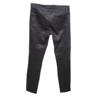 Frame Denim Jeans aus Leder in Grau