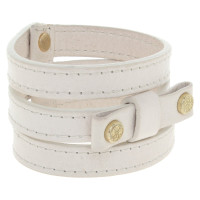 Rena Lange Bracelet en cuir blanc crème