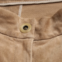 Brunello Cucinelli Leather pants in beige