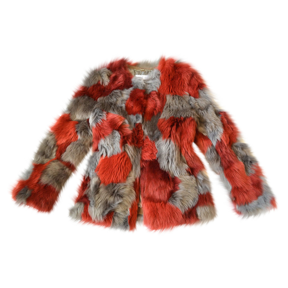 Escada Jacket/Coat Fur in Red