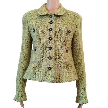 Chanel Giacca/Cappotto in Lana in Verde