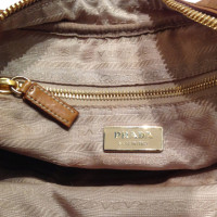 Prada Brown nylon bag with leather
