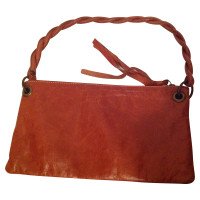 Coccinelle Terracotta leather shoulder bag