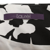 Laurèl Schede jurk in zwart / White