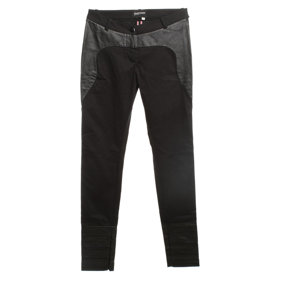 Kilian Kerner Pantalon avec détails en cuir