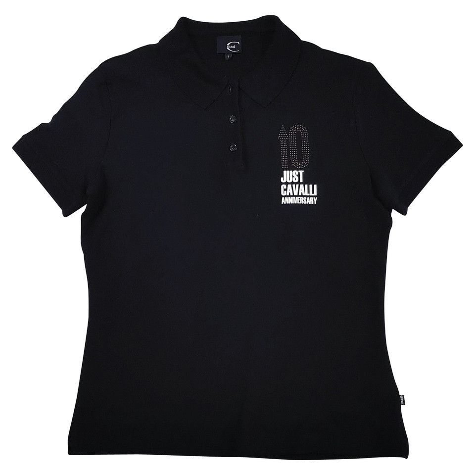 Just Cavalli Polo-Shirt in Schwarz