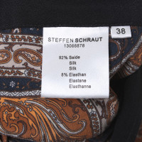 Steffen Schraut Pantalon en soie à Multicolor