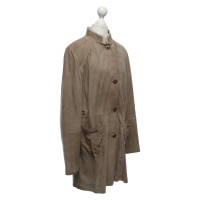 Bogner Jacke/Mantel aus Wildleder in Beige