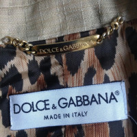 Dolce & Gabbana costume beige avec jupe
