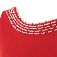 La Perla Red dress with Kragenapplikation
