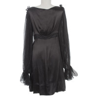 Roberto Cavalli zijden jurk in zwart
