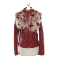 Rosenberg & Lenhart Giacca/Cappotto in Pelle in Rosso