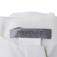 Sport Max blouse en soie crème