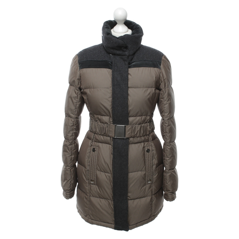 Etro Down jacket with plaid pattern