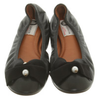 Lanvin Slippers/Ballerinas Leather in Black