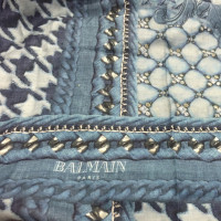 Balmain Sjaals in blauw cachmir