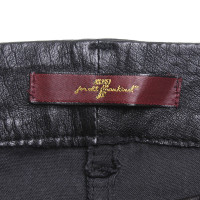 7 For All Mankind Pantaloni di pelle in nero