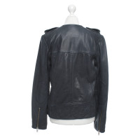 Isabel Marant Etoile Jacke/Mantel aus Leder in Grau