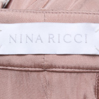 Nina Ricci pantalon en vieux rose Flowing