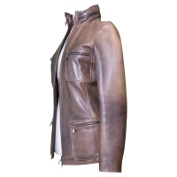 Céline Jacket/Coat Leather in Brown