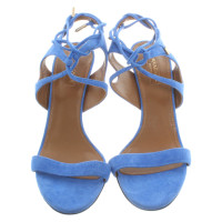 Aquazzura Sandals Suede in Blue