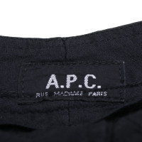 A.P.C. Paire de Pantalon en Laine en Noir