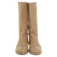 Shabbies Amsterdam Boots Leather in Beige