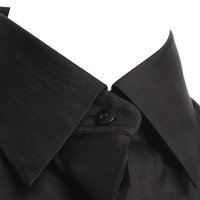 Jil Sander camicetta di seta in nero