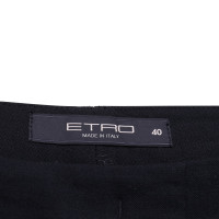Etro trousers in black