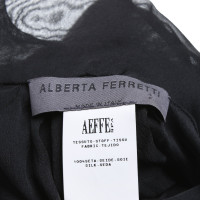 Alberta Ferretti Schal/Tuch aus Seide in Schwarz