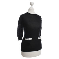 Dolce & Gabbana zwart/wit zijden trui