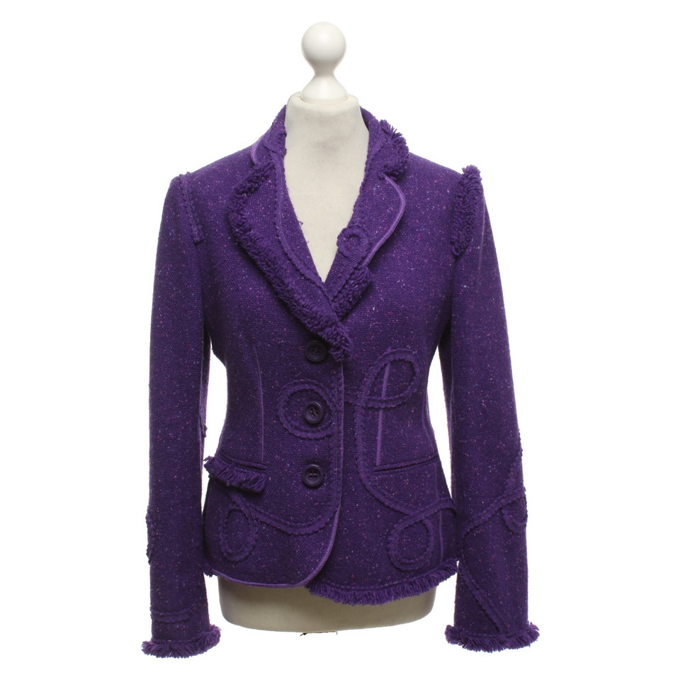 Moschino Cheap And Chic Blazer en laine violet